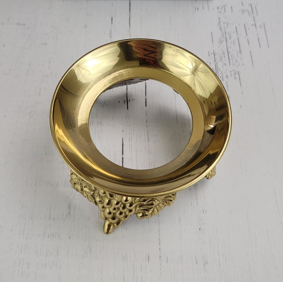 Vtg Crystal Candleholder With Metal Stand - Picture 10 of 16